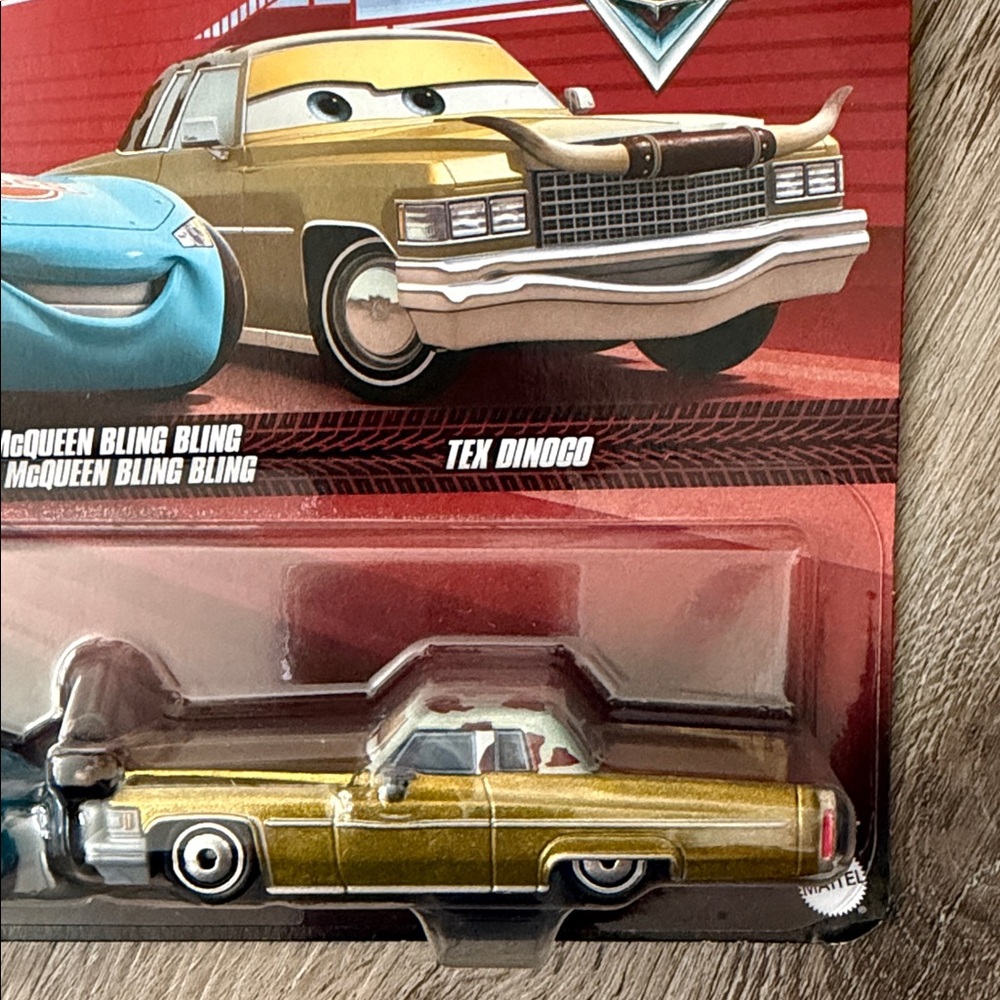 Mattel Disney Pixar Cars Bling Bling Lightning McQueen and Tex Dinoco Set - Picture 3 of 5